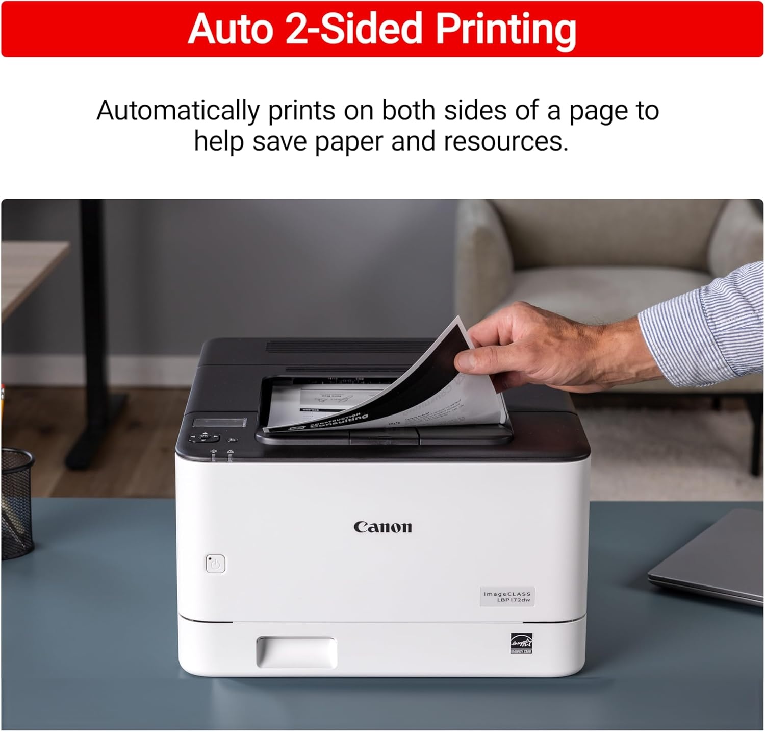image:imageCanon imageCLASS LBP172dw Monochrome Duplex Wireless Laser Printer Single Function Home Office Mobile Ready 1 Year Limited Warranty 35 PPM WhiteWhite printer 35 ppm