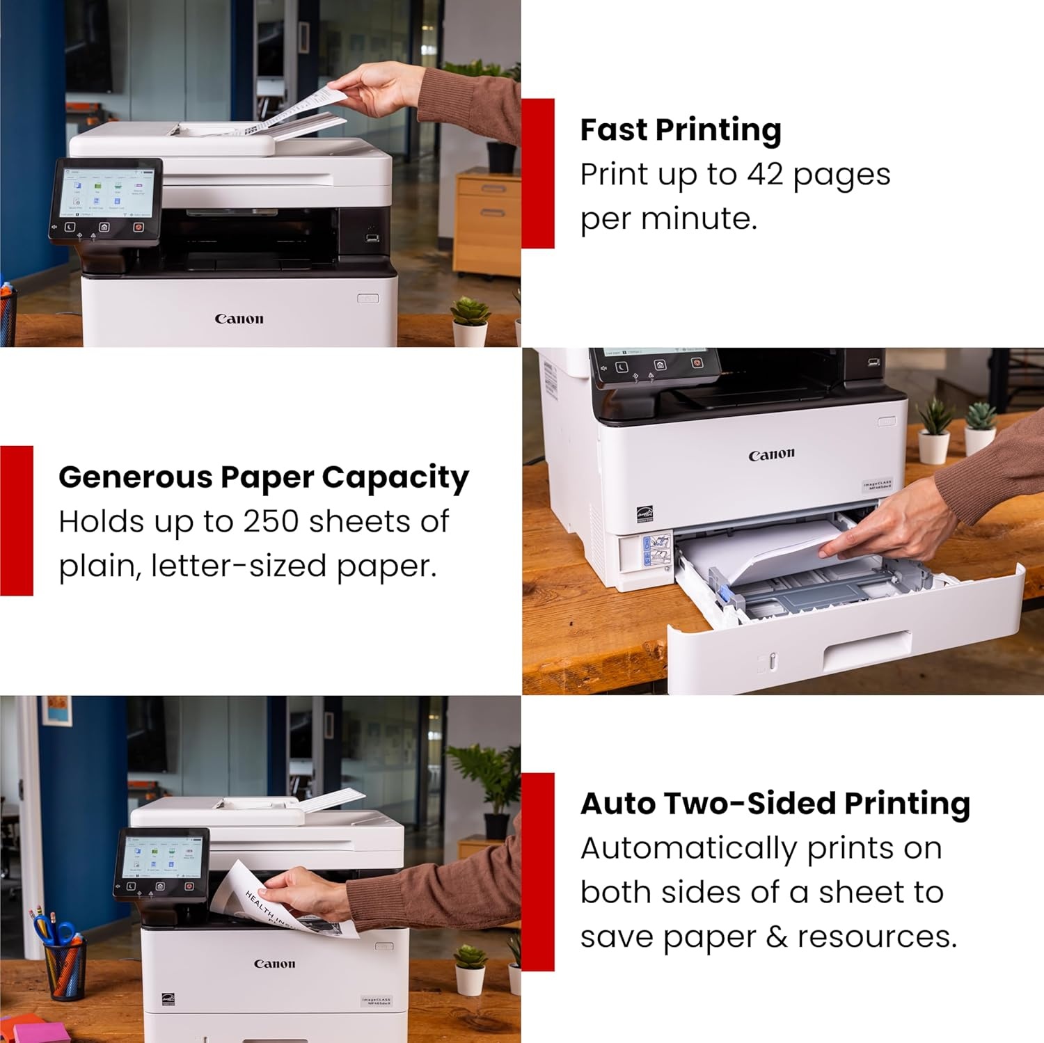 image:imageCanon imageCLASS MF465dw Monochrome Duplex Wireless Laser Printer AllinOne with Scanner Copier Fax Home or Office Auto Document Feeder Mobile Ready 3 Year Limited Warranty 42 PPM WhiteNew Model