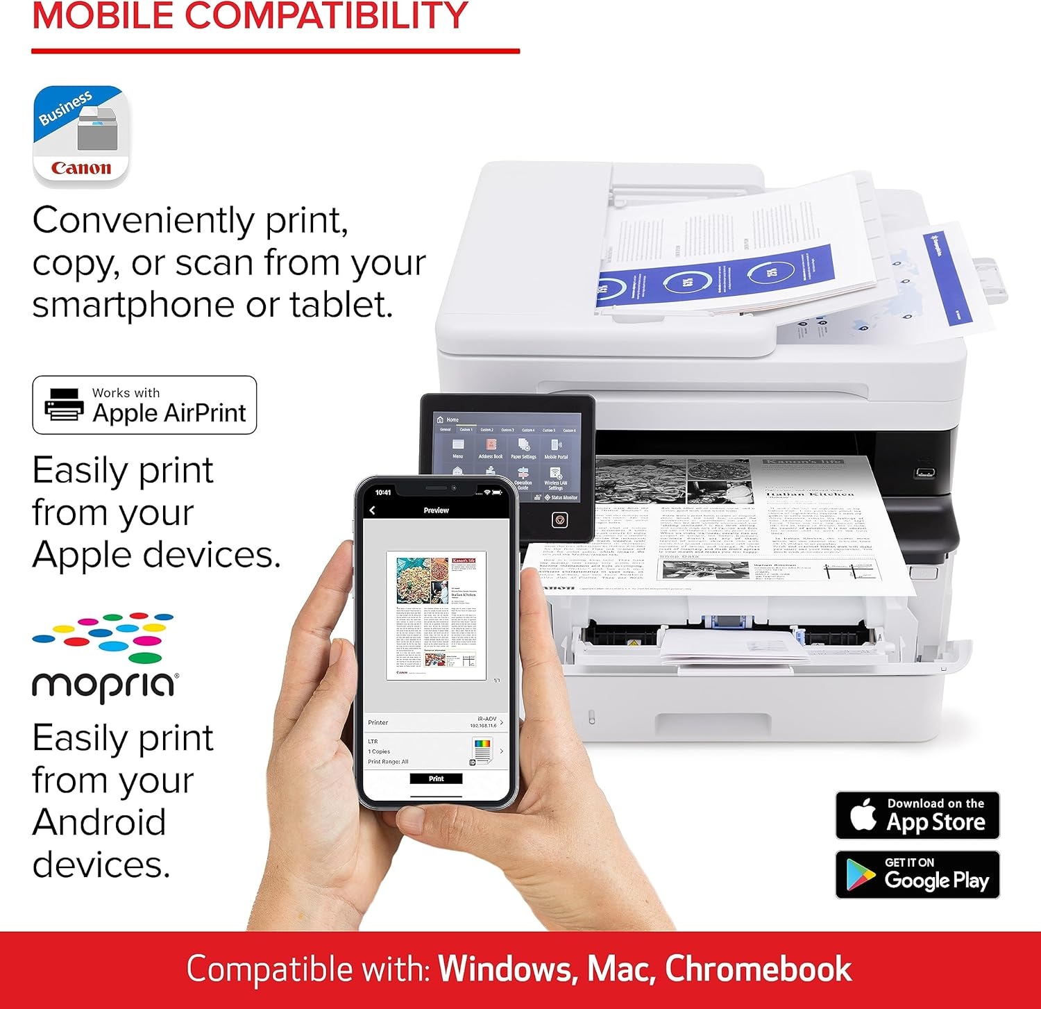 image:imageCanon imageCLASS MF465dw Monochrome Duplex Wireless Laser Printer AllinOne with Scanner Copier Fax Home or Office Auto Document Feeder Mobile Ready 3 Year Limited Warranty 42 PPM WhiteOld Model