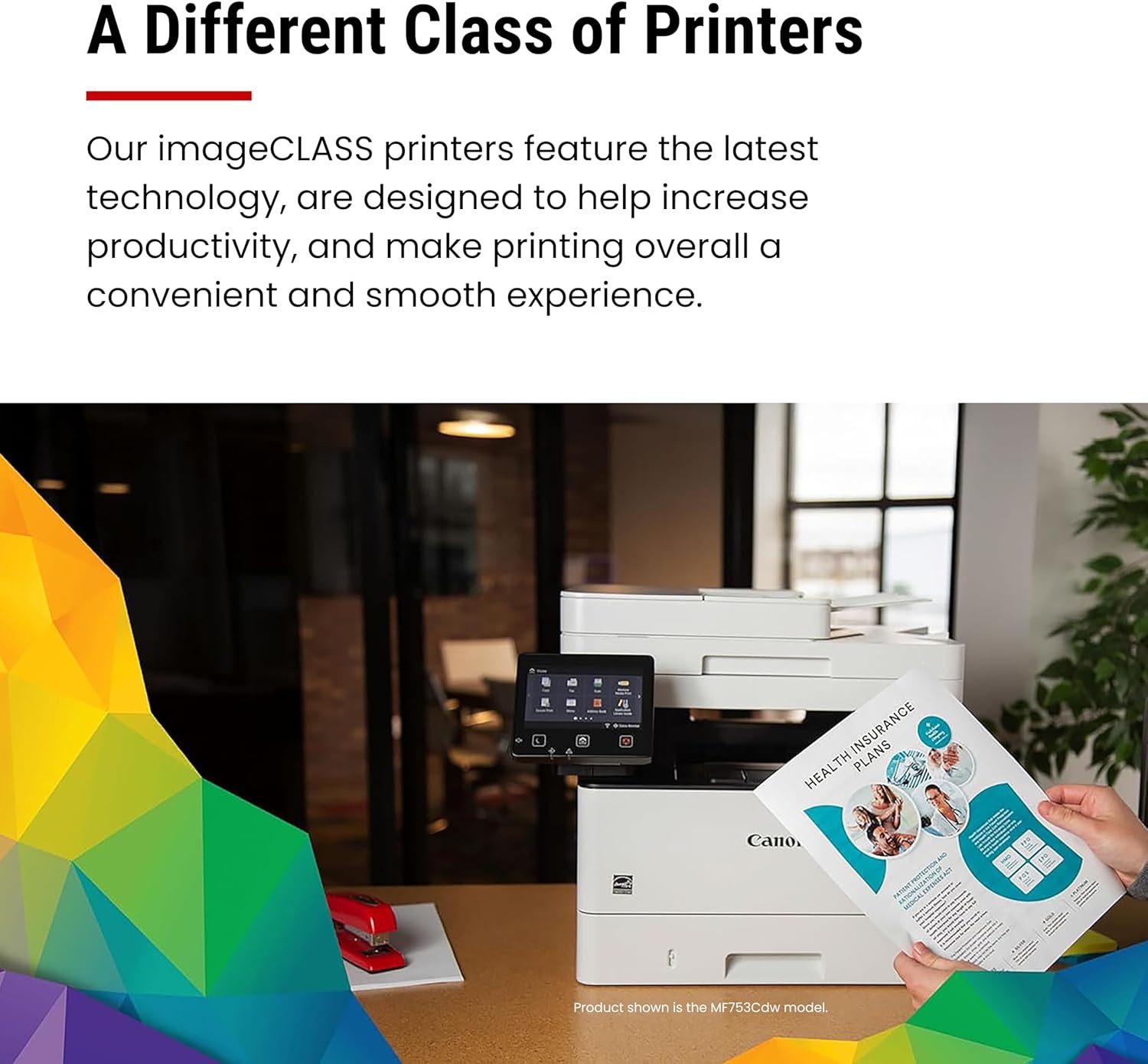 image:imageCanon imageCLASS MF753Cdw Wireless Duplex Color Laser Printer AllinOne with Scanner Copier Fax Auto Document Feeder Mobile Ready 3 Year Limited Warranty 35 PPM WhiteNew Model