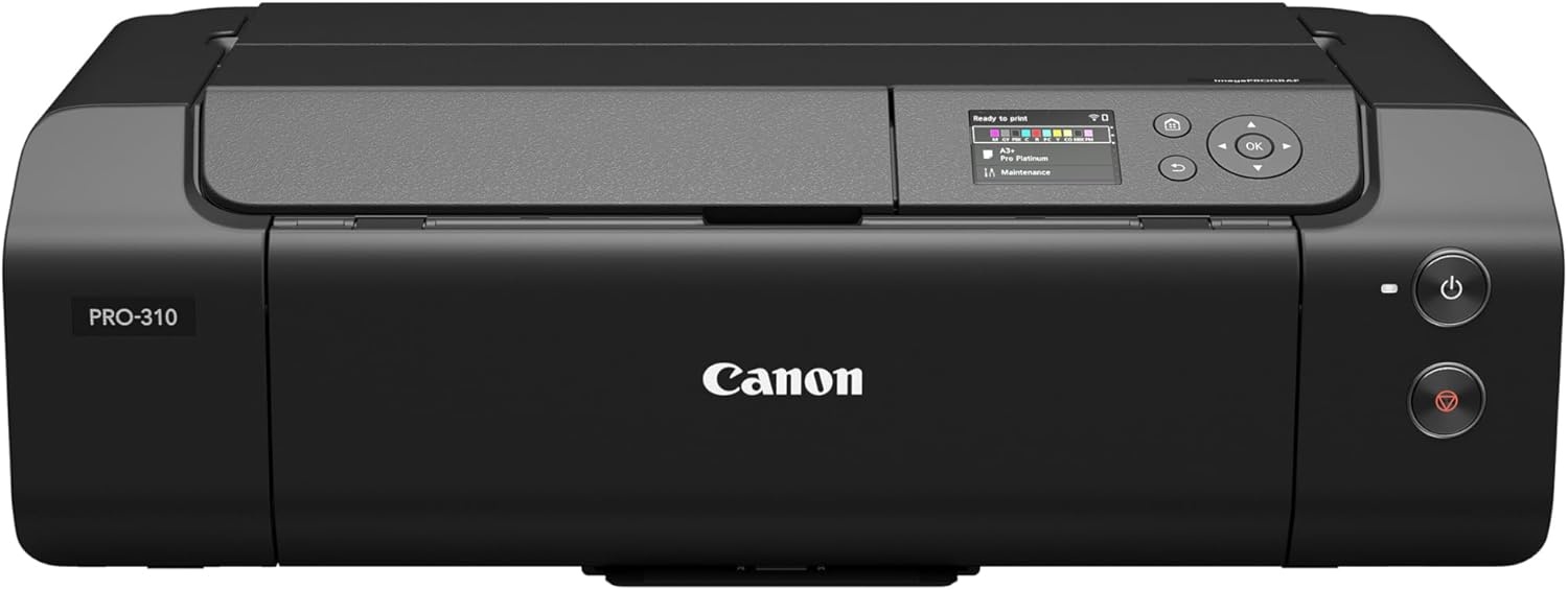 image:imageCanon imagePROGRAF PRO300 Wireless Color WideFormat Printer Prints up to 13X 19 30 LCD Screen with Profession Print amp Layout Software and Mobile Device Printing Black One SizeNew Model PRO310