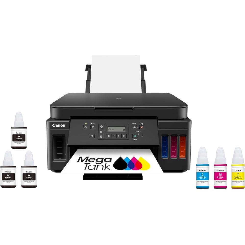 image:imageCanon PIXMA G6020 AllinOne Supertank Wireless Megatank Printer Copier and Scan with Mobile Printing Black Works with AlexaHome office Printer