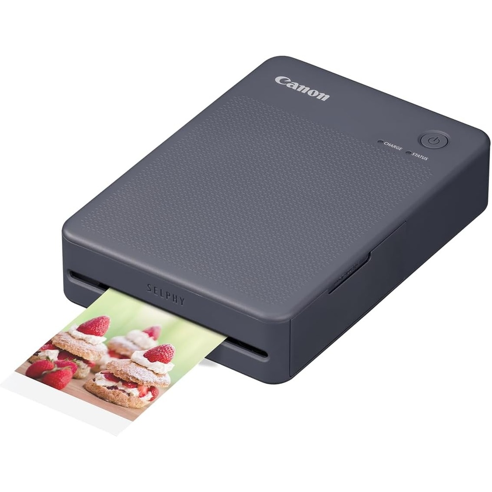 image:imageCanon SELPHY QX20 Wireless Compact Photo Printer DyeSublimation Color Printing Prints 21x3427x27 Card amp Square Sizes Builtin Battery amp WiFi Portable Travel amp Selfie Printer WhiteDark Gray