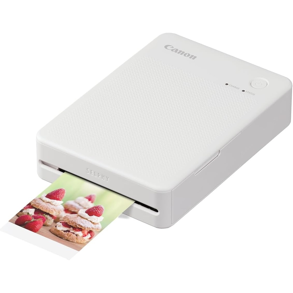 image:imageCanon SELPHY QX20 Wireless Compact Photo Printer DyeSublimation Color Printing Prints 21x3427x27 Card amp Square Sizes Builtin Battery amp WiFi Portable Travel amp Selfie Printer WhiteWhite