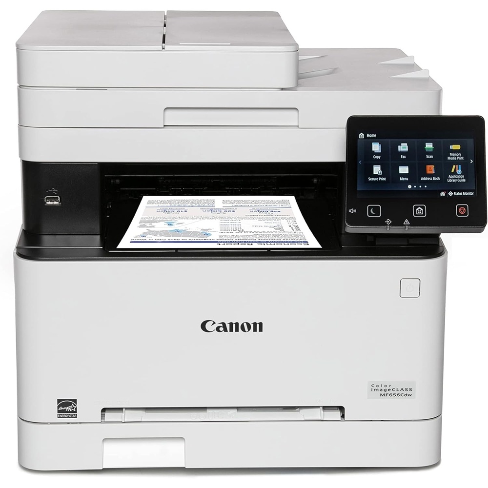 image:imageCanon imageCLASS MF656Cdw Wireless Duplex Color Laser Printer AllinOne with Copier Scanner Fax Auto Document Feeder Mobile Ready 3 Year Limited Warranty 22 PPM WhiteOld Model
