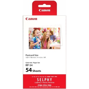 image:imageCanon RP54 Color InkPaper Set Compatible with SELPHY CP910CP1200CP130054 Count Pack of 1