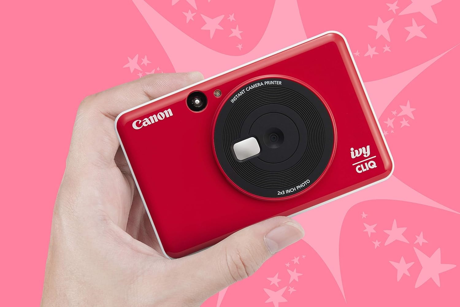 image:imageCanon Ivy CLIQ Instant Camera Printer Mini Photo Printer with 2X3 StickyBack Photo Paper10 SheetsLadybug Red