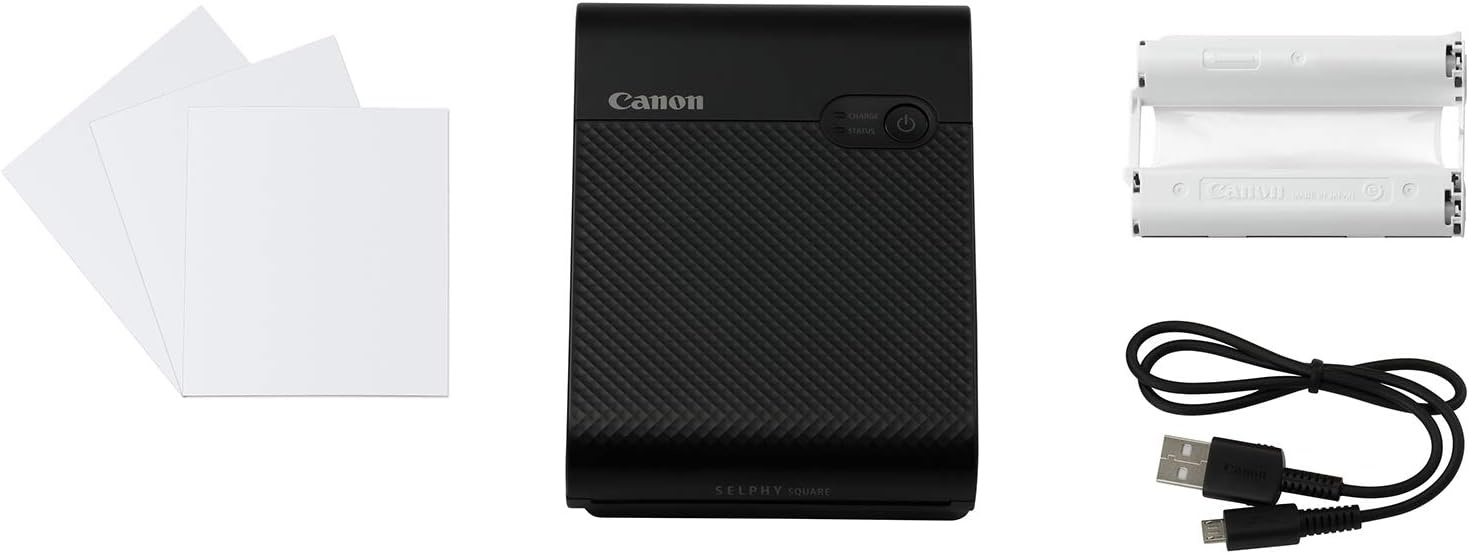 image:imageCanon SELPHY QX10 Portable Square Photo Printer for iPhone or Android PinkBlack