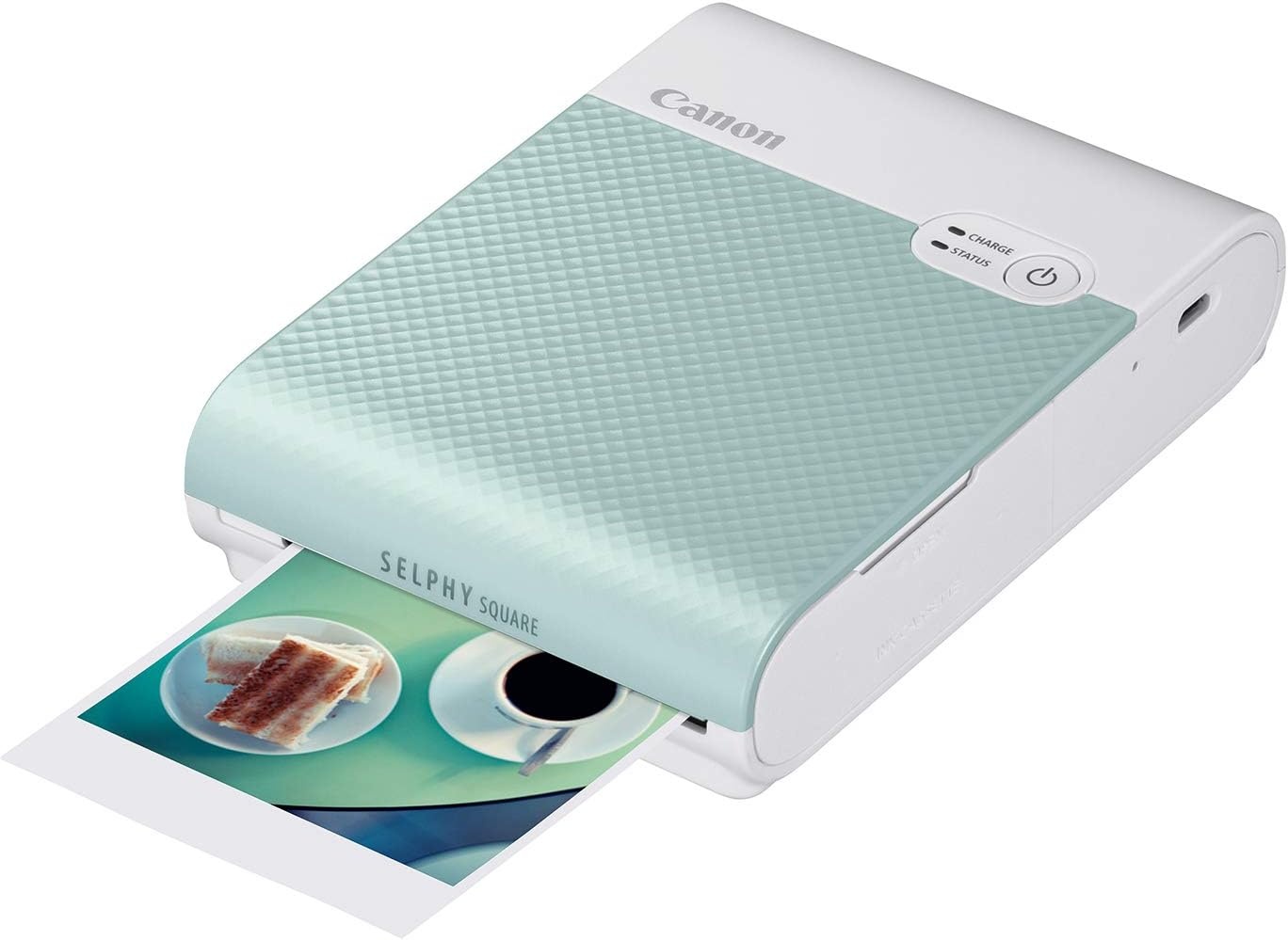 image:imageCanon SELPHY QX10 Portable Square Photo Printer for iPhone or Android PinkGreen