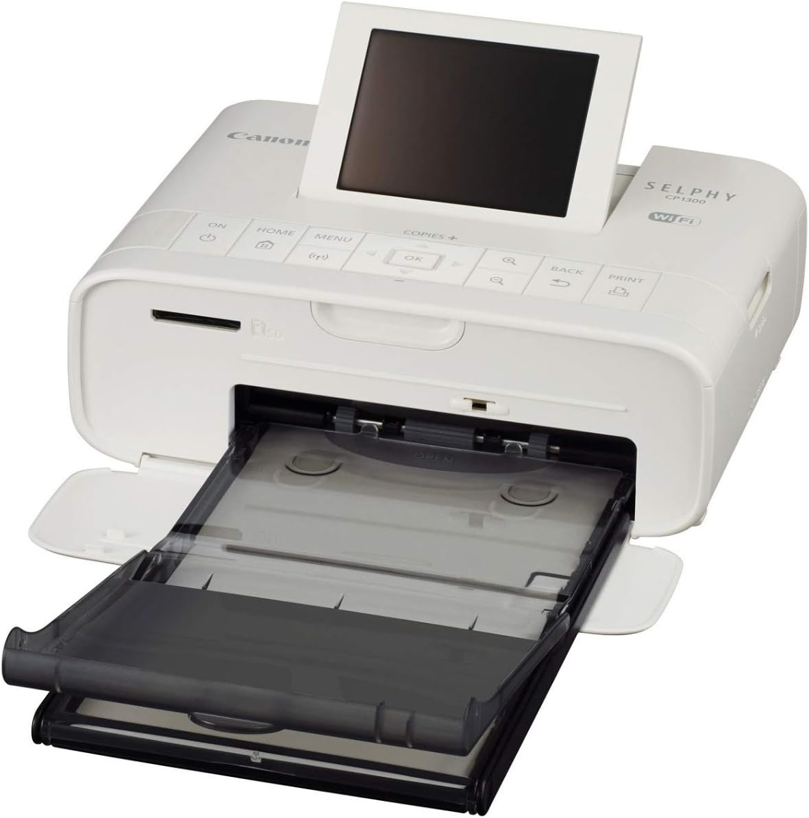 image:imageCanon Selphy CP1300 Wireless Compact Photo Printer with AirPrint and Mopria Device Printing White