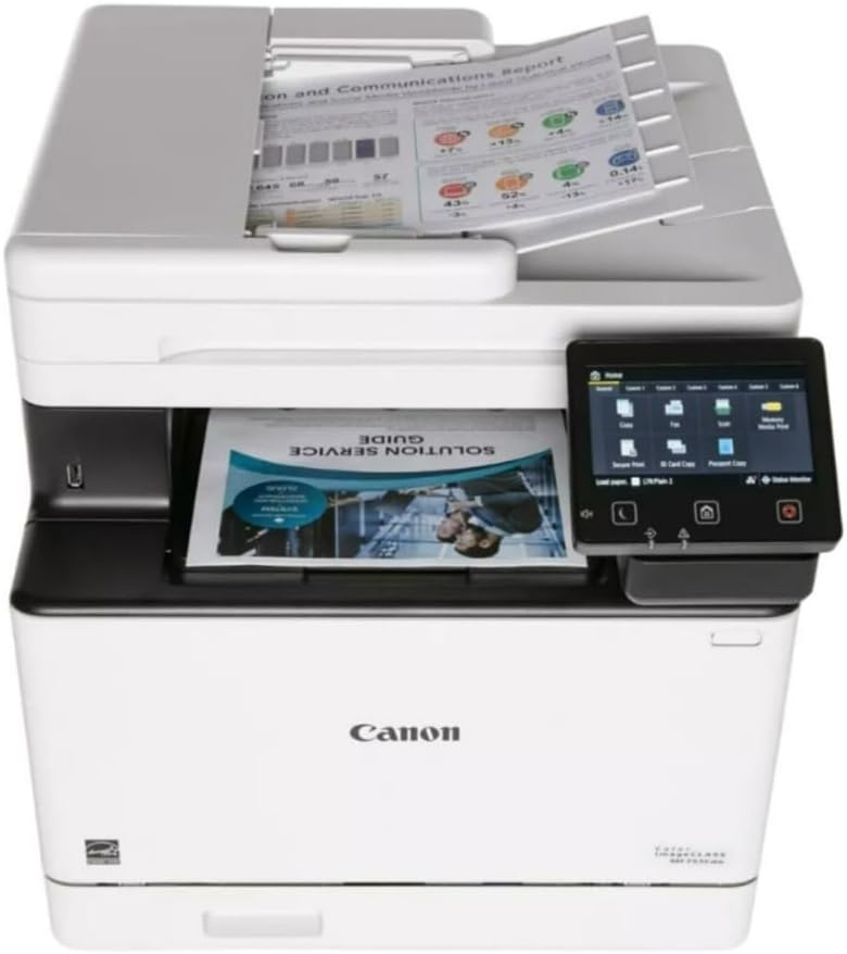 image:imageColor imageCLASS MF743Cdw AllinOne Wireless MobileReady Duplex Laser Printer with NFC Near Field Communication and 3 Year WarrantyWhite