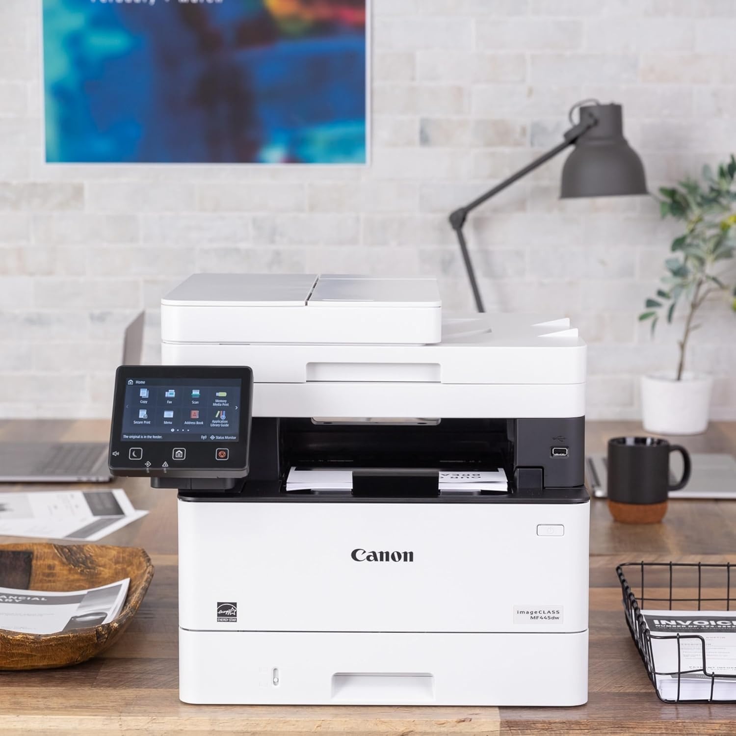 image:imageimageCLASS MF445dw AllinOne Wireless MobileReady Laser Printer with 3 Year Warranty