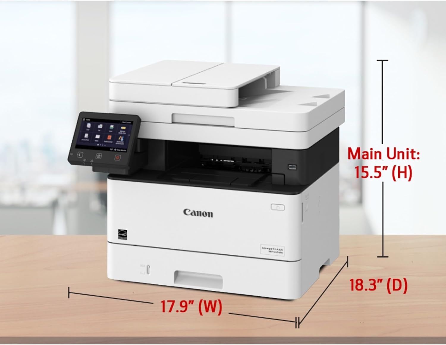 image:imageimageCLASS MF445dw AllinOne Wireless MobileReady Laser Printer with 3 Year Warranty