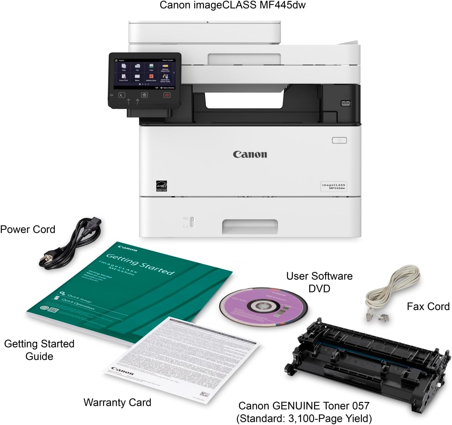 image:imageimageCLASS MF445dw AllinOne Wireless MobileReady Laser Printer with 3 Year Warranty