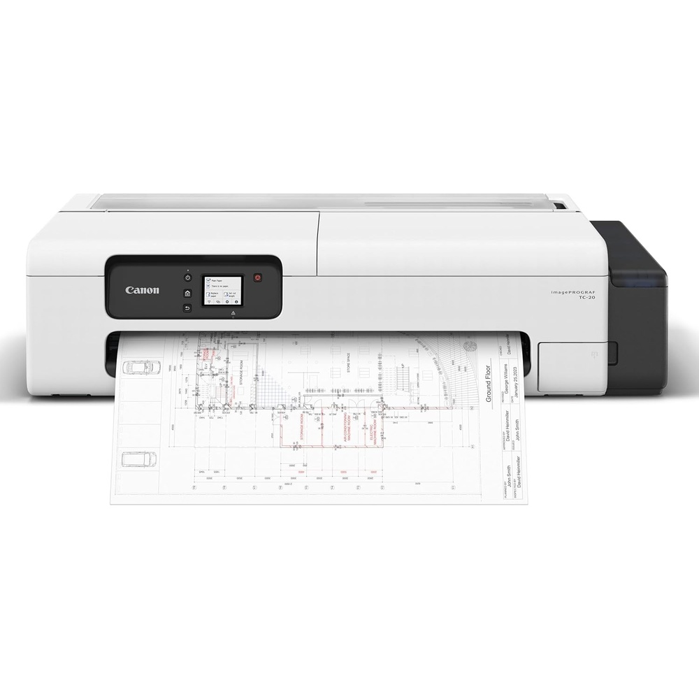 image:imageCanon imagePROGRAF TC20 Single Function Printer 24 Large Format Poster amp Plotter Printer Automatic Roll amp Cut Sheet Paper Feeder USB WiFi LANWhite
