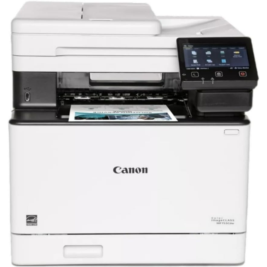 image:imageColor imageCLASS MF743Cdw AllinOne Wireless MobileReady Duplex Laser Printer with NFC Near Field Communication and 3 Year WarrantyWhite
