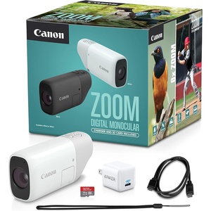 image:imageCanon Zoom Digital Monocular with USB Charger and microSD Card BlackWhite