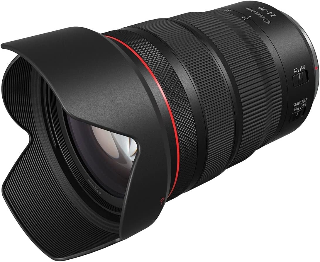 image:imageCanon RF2470mm F28 L is USM Lens Mirrorless Lens Standard Zoom Compatible with EOS R Series Mirrorless Cameras High Image Quality Portraits Landscapes Travel Photography BlackLens Only