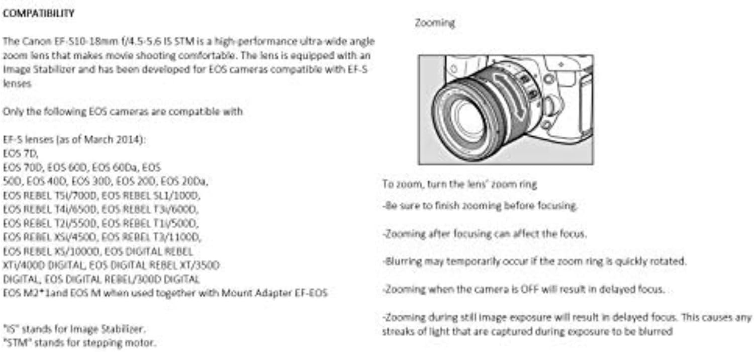 image:imageCanon EFS 1018mm f4556 is STM Lens Lens Only18mm