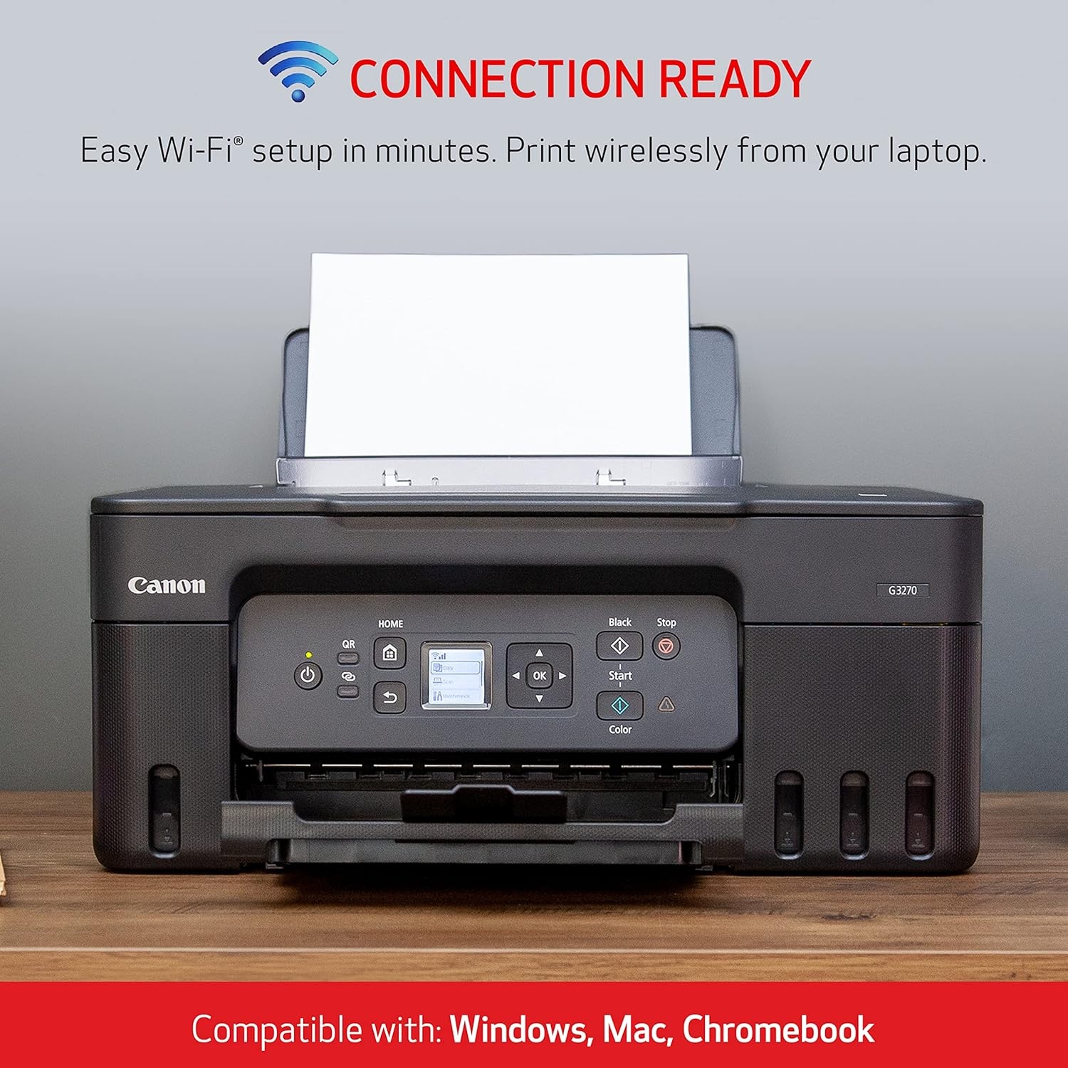image:imageCanon MegaTank G3270 AllinOne Wireless Inkjet Printer Home Use Print Scan and CopyBlack