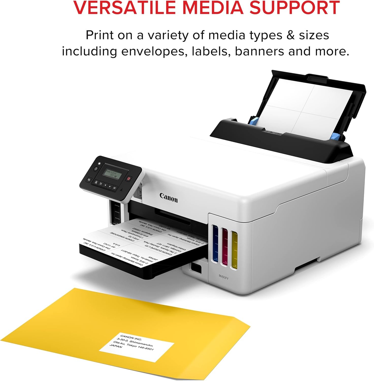 image:imageCanon MegaTank GX5120 Wireless Single Function Printer Print Only for Small Office with Auto 2Sided Printing WhiteOld ModelMegatank GX5020