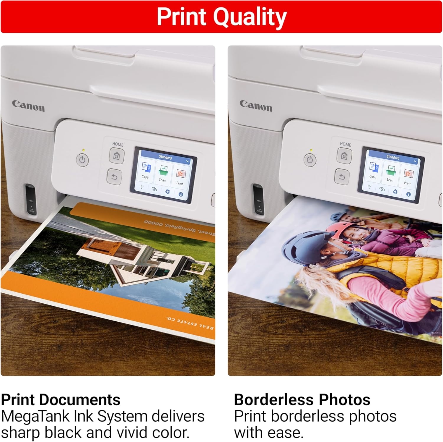 image:imageCanon Megatank G4280 AllinOne Wireless Supertank Megatank Printer Print Copy Scan Mobile Printing 27 LCD Color Touchscreen Auto Document Feeder and Auto DuplexWhite