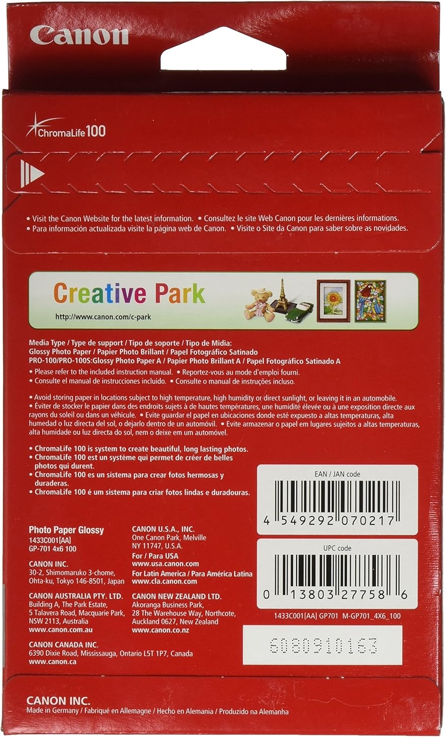 image:imageCanon PIXMA G620 Wireless MegaTank Photo AllinOne Printer amp CanonInk Glossy Photo Paper 4x 6 100 Sheets 1433C001 amp CanonInk 1432C002 Photo Paper Plus Glossy II 5 x 7 20