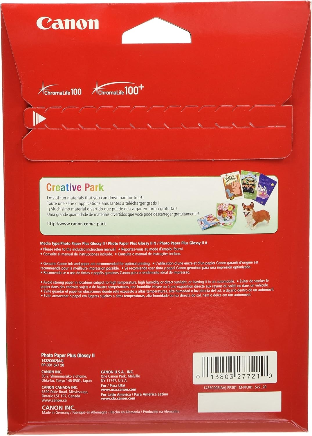 image:imageCanon PIXMA G620 Wireless MegaTank Photo AllinOne Printer amp CanonInk Glossy Photo Paper 4x 6 100 Sheets 1433C001 amp CanonInk 1432C002 Photo Paper Plus Glossy II 5 x 7 20