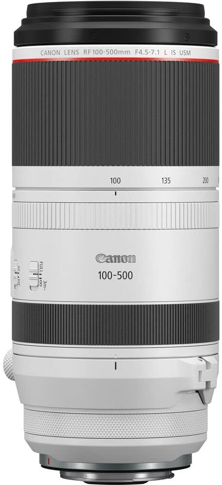 image:imageCanon RF100500mm F4571 L is USM Lens SuperTelephoto Zoom Lens Compatible with EOS R Series Mirrorless Cameras White