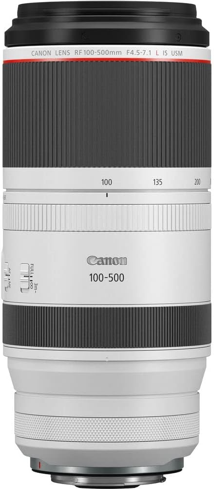image:imageCanon RF100500mm F4571 L is USM Lens SuperTelephoto Zoom Lens Compatible with EOS R Series Mirrorless Cameras White
