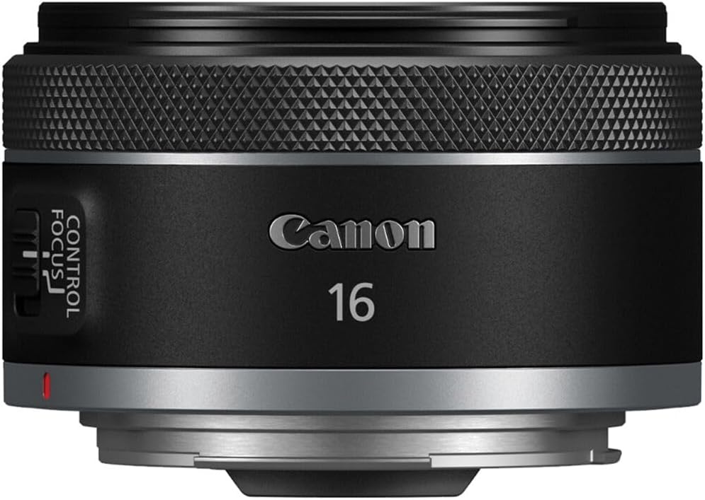 image:imageCanon RF16mm F28 STM Lens Ultra WideAngle Fixed Focal Length Prime Lens Compatible with EOS R Series Mirrorless Cameras BlackLens Basic Kit