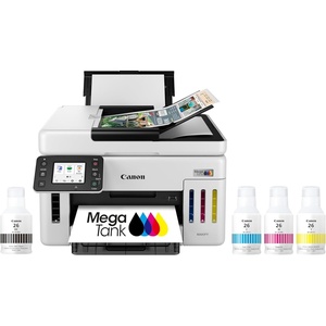 image:imageCanon Megatank GX6120 Wireless AllinOne Printer Print Scan and Copy with 27 LCD Touch Screen and Auto Document Feeder WhiteNew Model Megatank GX6120