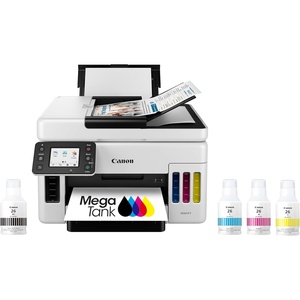 image:imageCanon Megatank GX6120 Wireless AllinOne Printer Print Scan and Copy with 27 LCD Touch Screen and Auto Document Feeder WhiteOld ModelMegatank GX6021