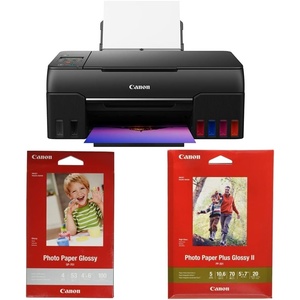 image:imageCanon PIXMA G620 Wireless MegaTank Photo AllinOne Printer amp CanonInk Glossy Photo Paper 4x 6 100 Sheets 1433C001 amp CanonInk 1432C002 Photo Paper Plus Glossy II 5 x 7 20
