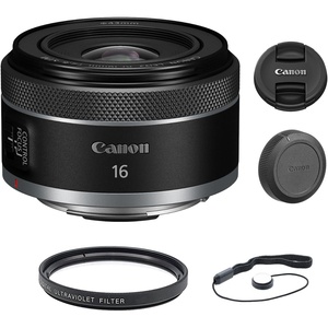 image:imageCanon RF16mm F28 STM Lens Ultra WideAngle Fixed Focal Length Prime Lens Compatible with EOS R Series Mirrorless Cameras BlackLens  Basic Kit