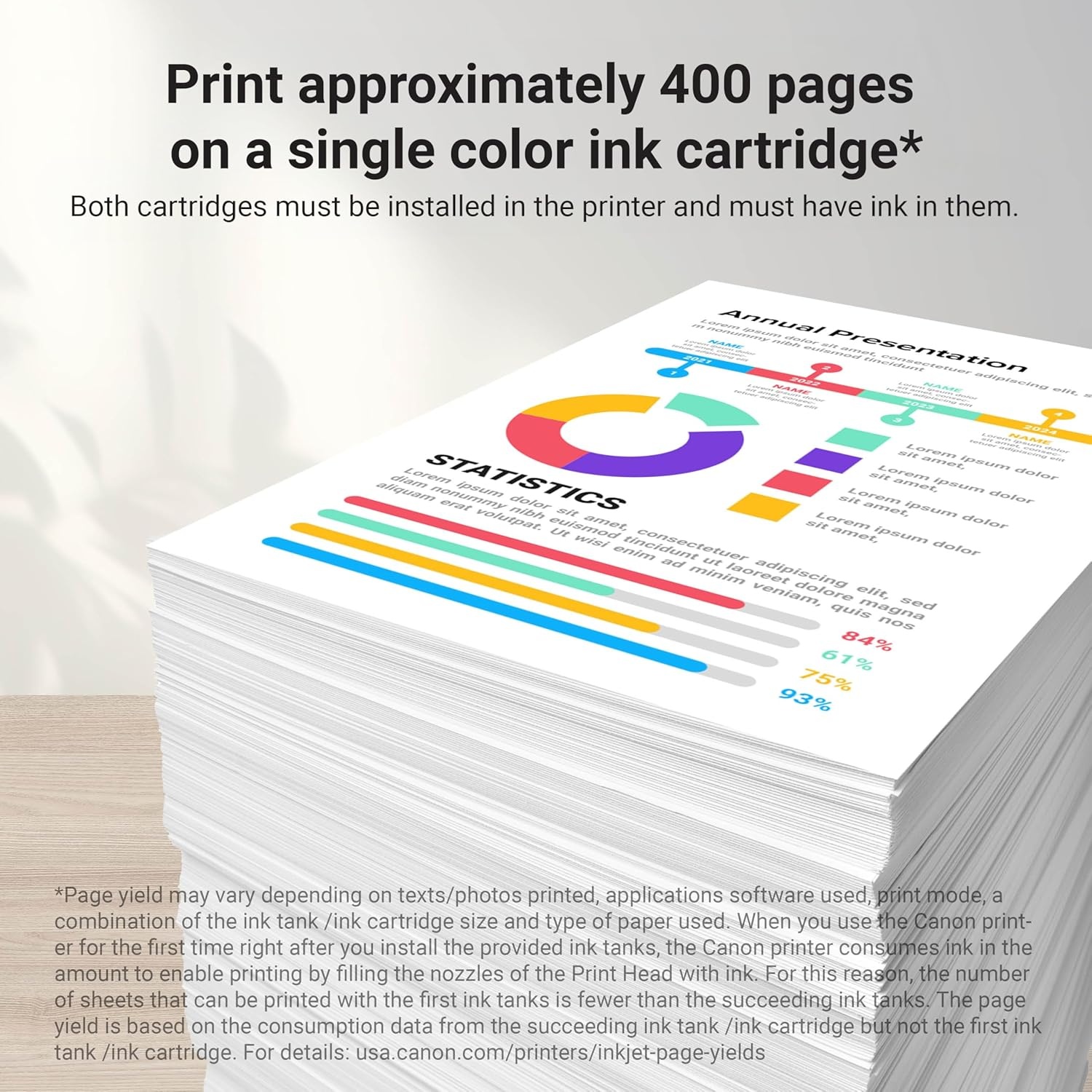 image:imageCanon CL241 XL Genuine Color Ink Cartridge Compatible with MG212031204120 MX512432472372392522532452 MG22203220422035203620 TS51201 Size