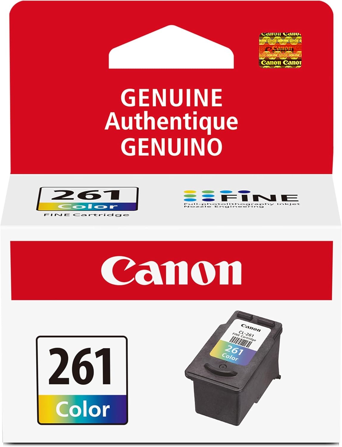 image:imageCanon CL261 Genuine Color Ink Cartridge Compatible with TS532064206420aTR70207020aMulti
