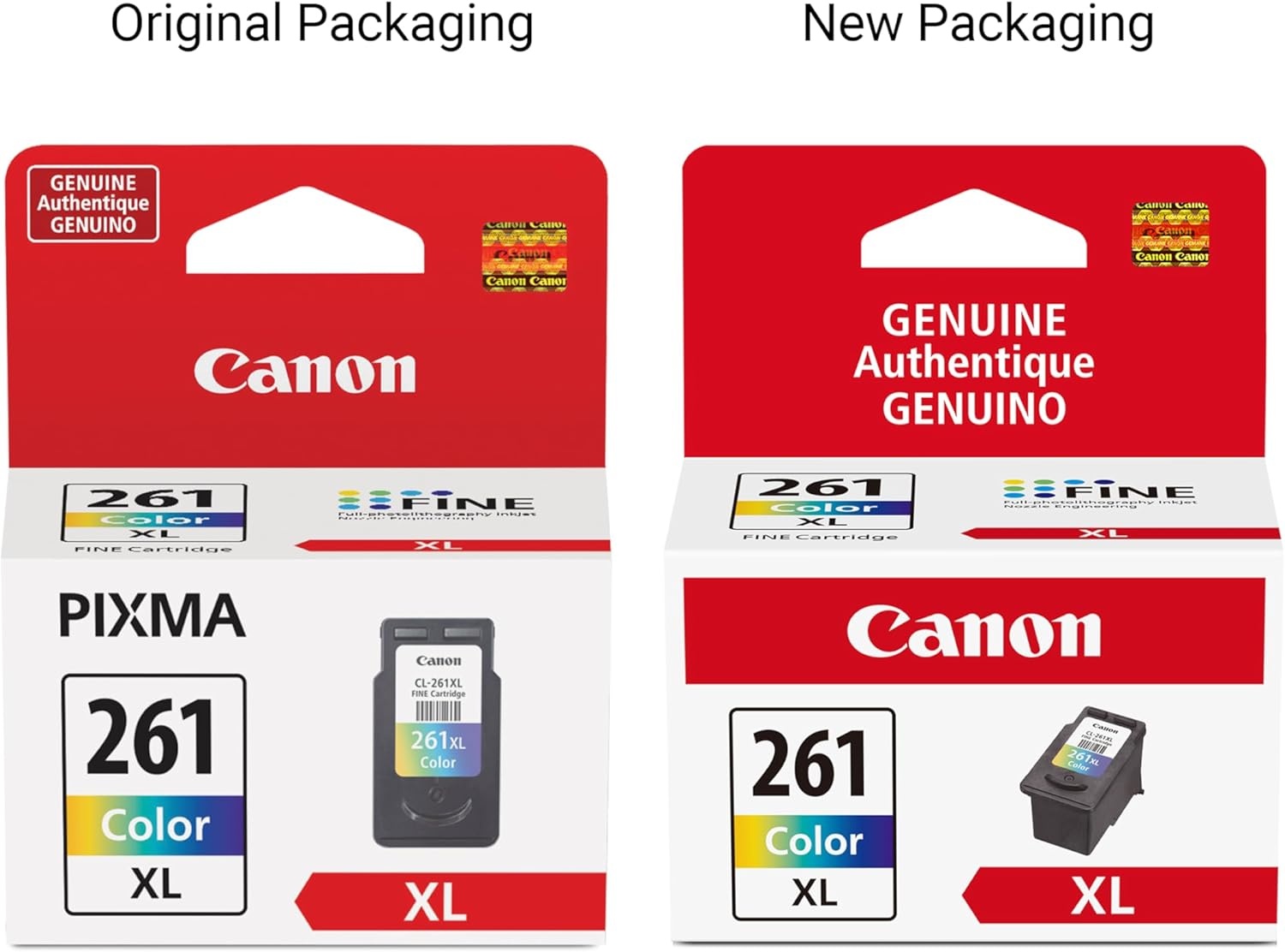 image:imageCanon CL261 Genuine Color Ink Cartridge Compatible with TS532064206420aTR70207020aMulti