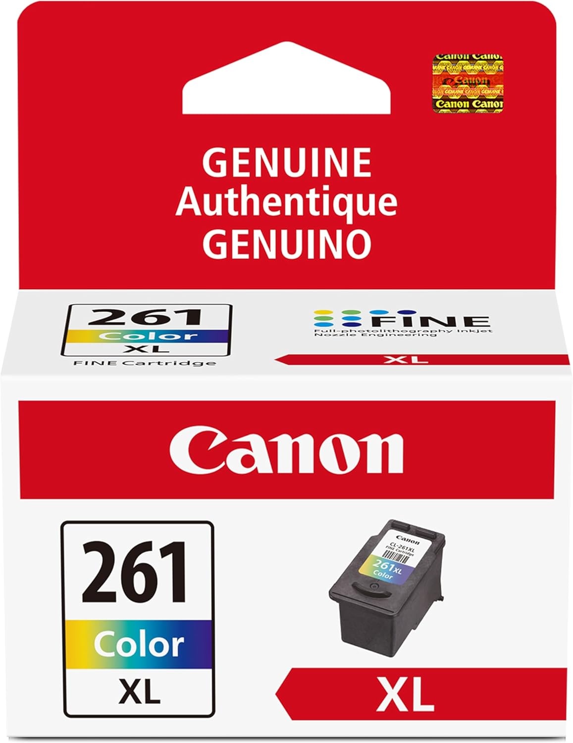 image:imageCanon CL261 Genuine Color Ink Cartridge Compatible with TS532064206420aTR70207020aMulti