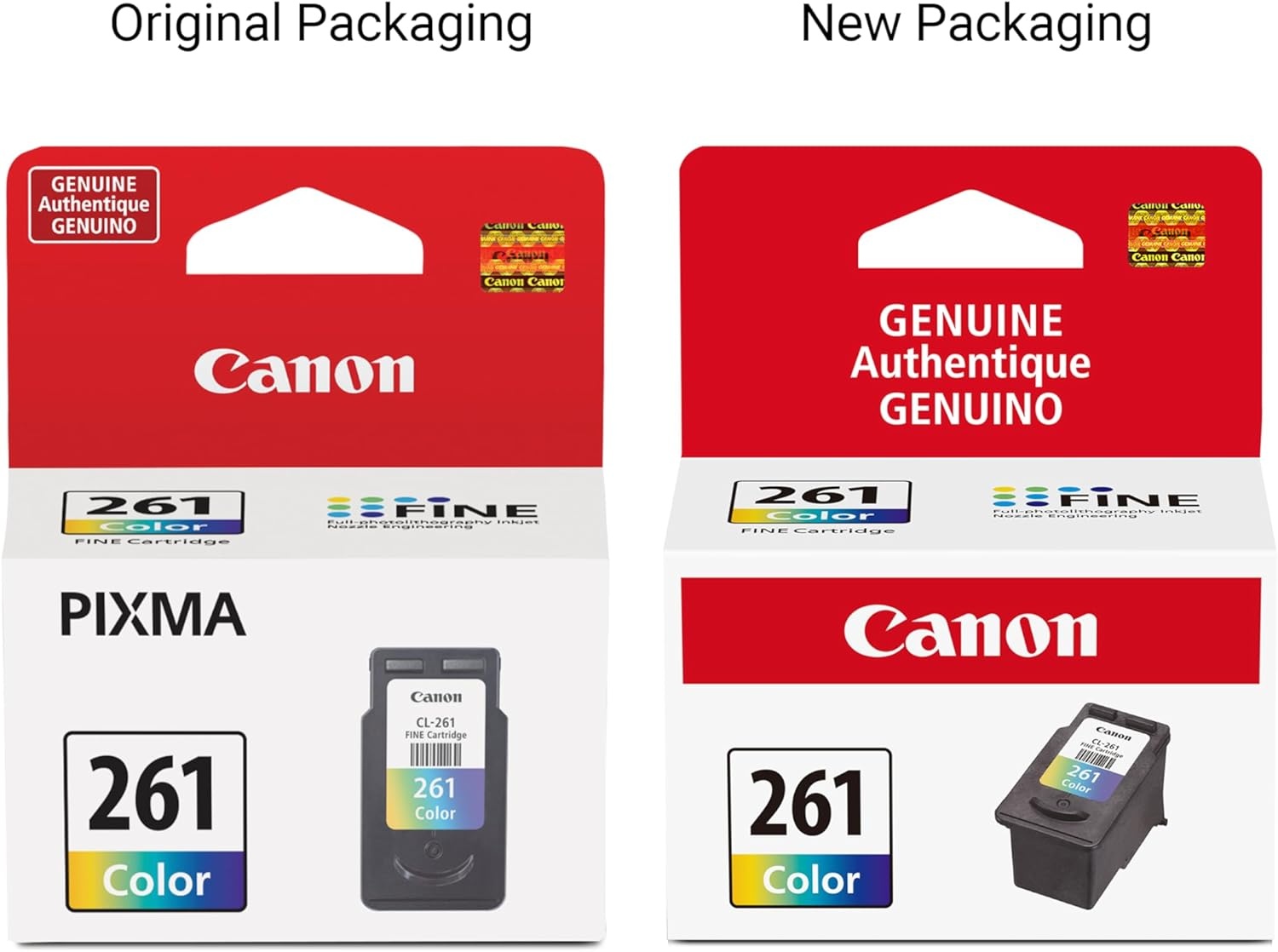 image:imageCanon CL261 Genuine Color Ink Cartridge Compatible with TS532064206420aTR70207020aMulti
