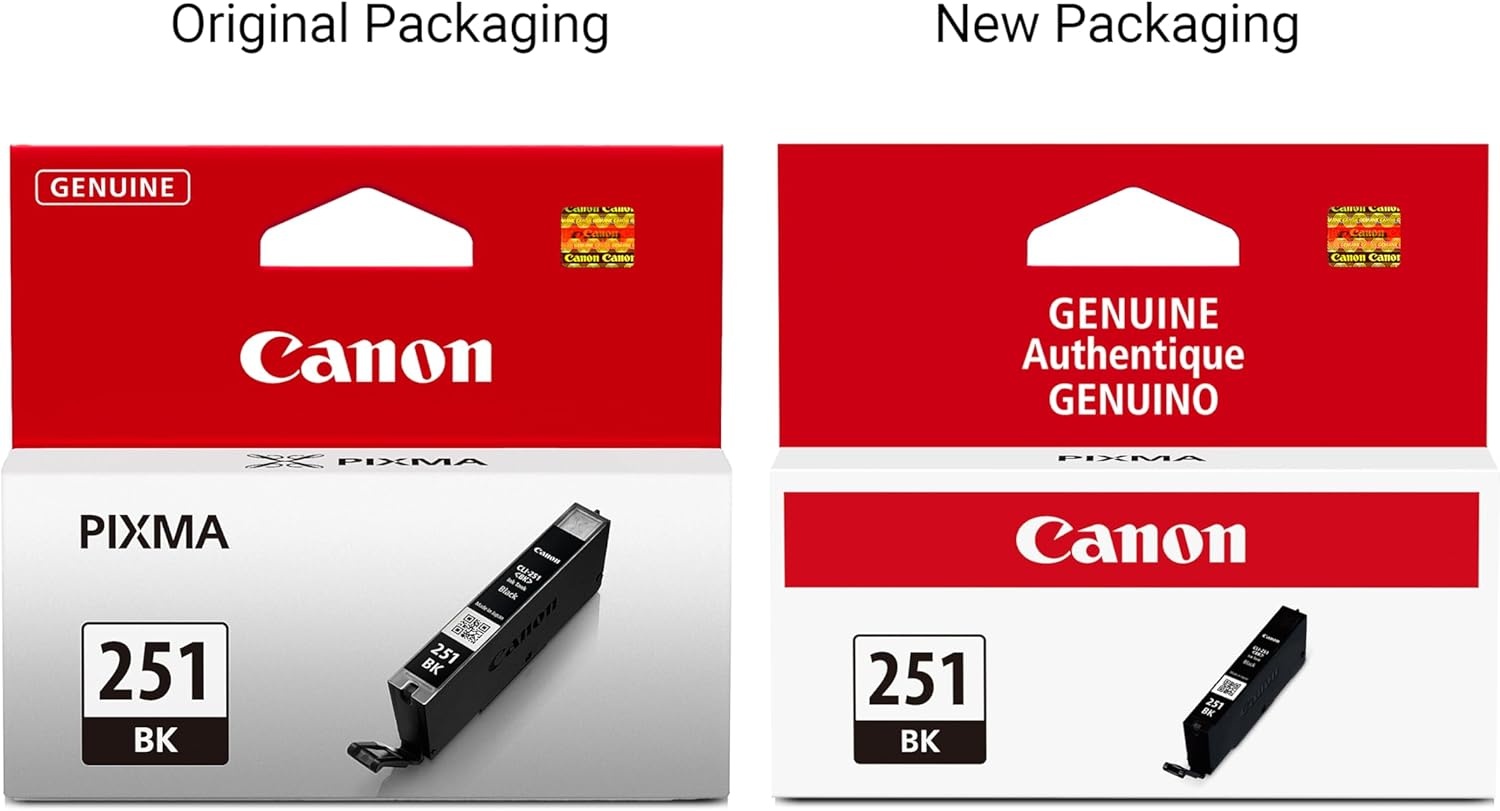 image:imageCanon CLI251 BKCMY 4PK Compatible to MG6320 iP7220 MG5420 MX922 MG7120 MG6420 MG5520 iX6820 iP8720 MG7520 MG6620 MG5620