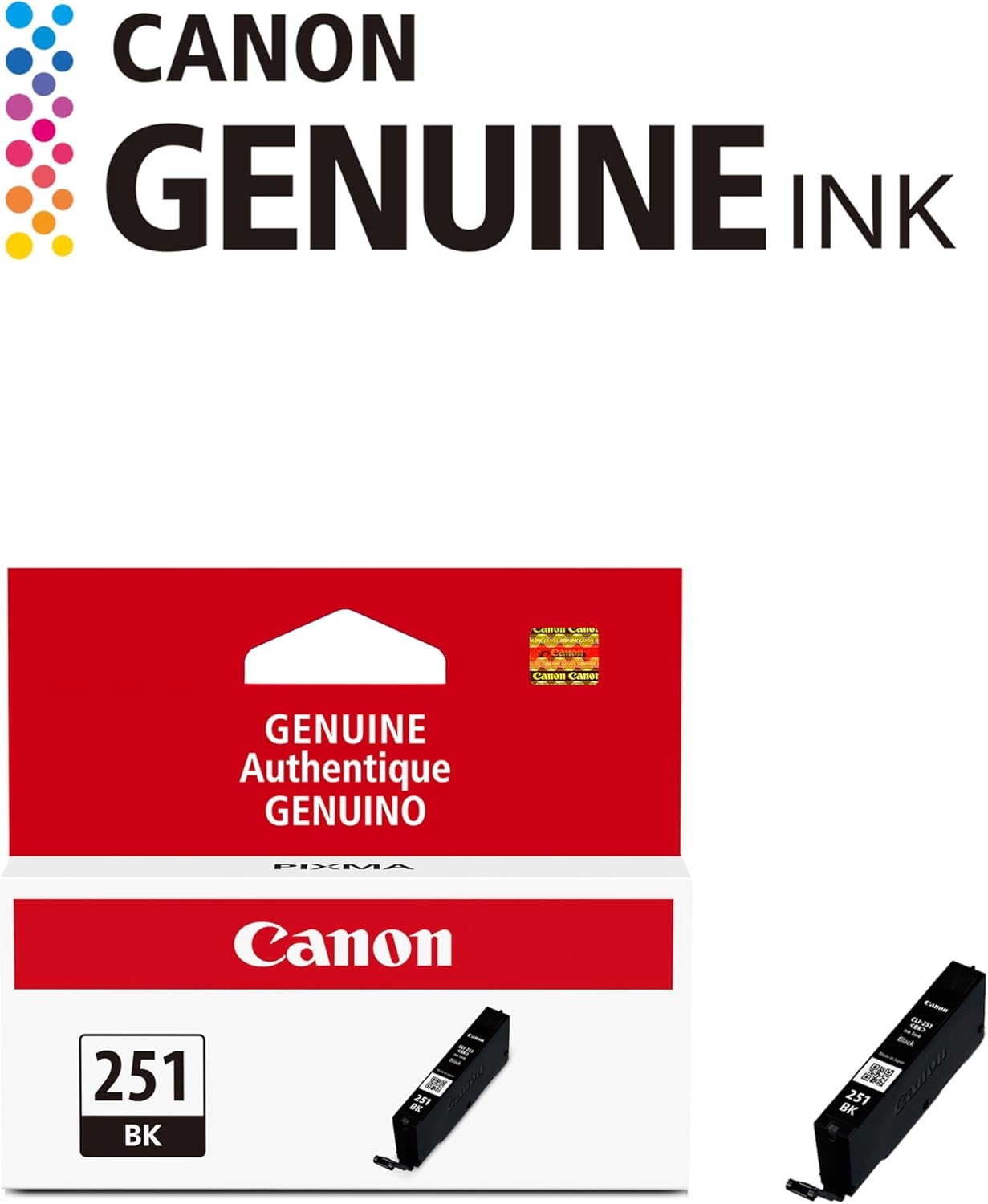 image:imageCanon CLI251 BKCMY 4PK Compatible to MG6320 iP7220 MG5420 MX922 MG7120 MG6420 MG5520 iX6820 iP8720 MG7520 MG6620 MG5620