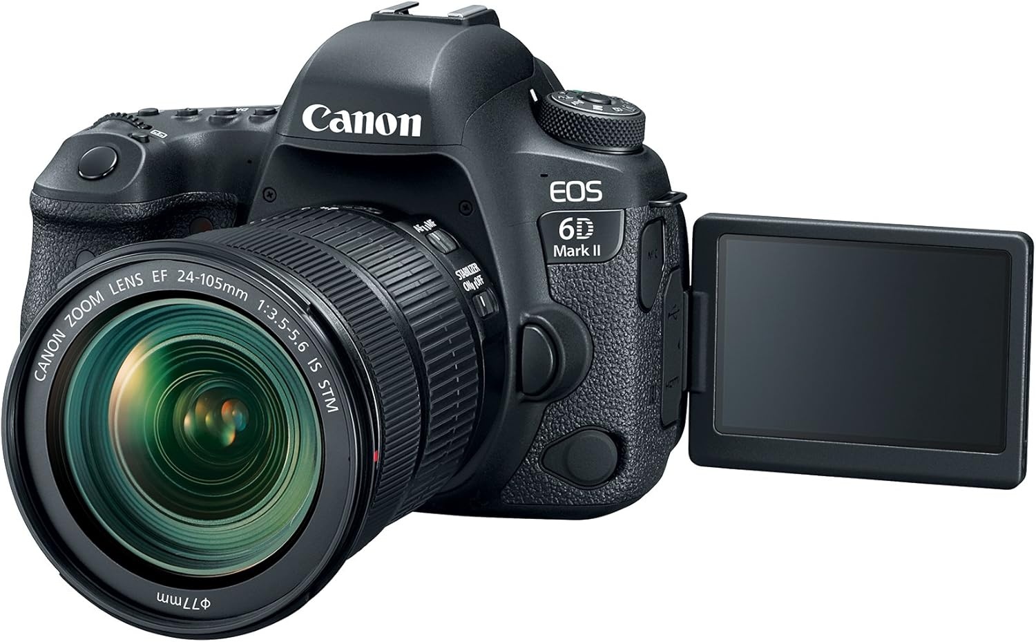 image:imageCanon EOS 6D Mark II DSLR Camera with EF 24105mm USM Lens WiFi Enabled BlackBlack