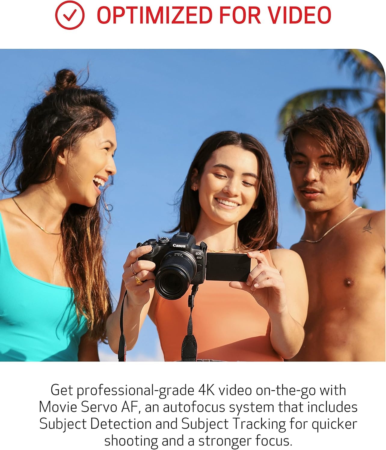 image:imageCanon EOS R10 Mirrorless Camera with RFS 1845mm Lens KitR10 Content Creator Kit