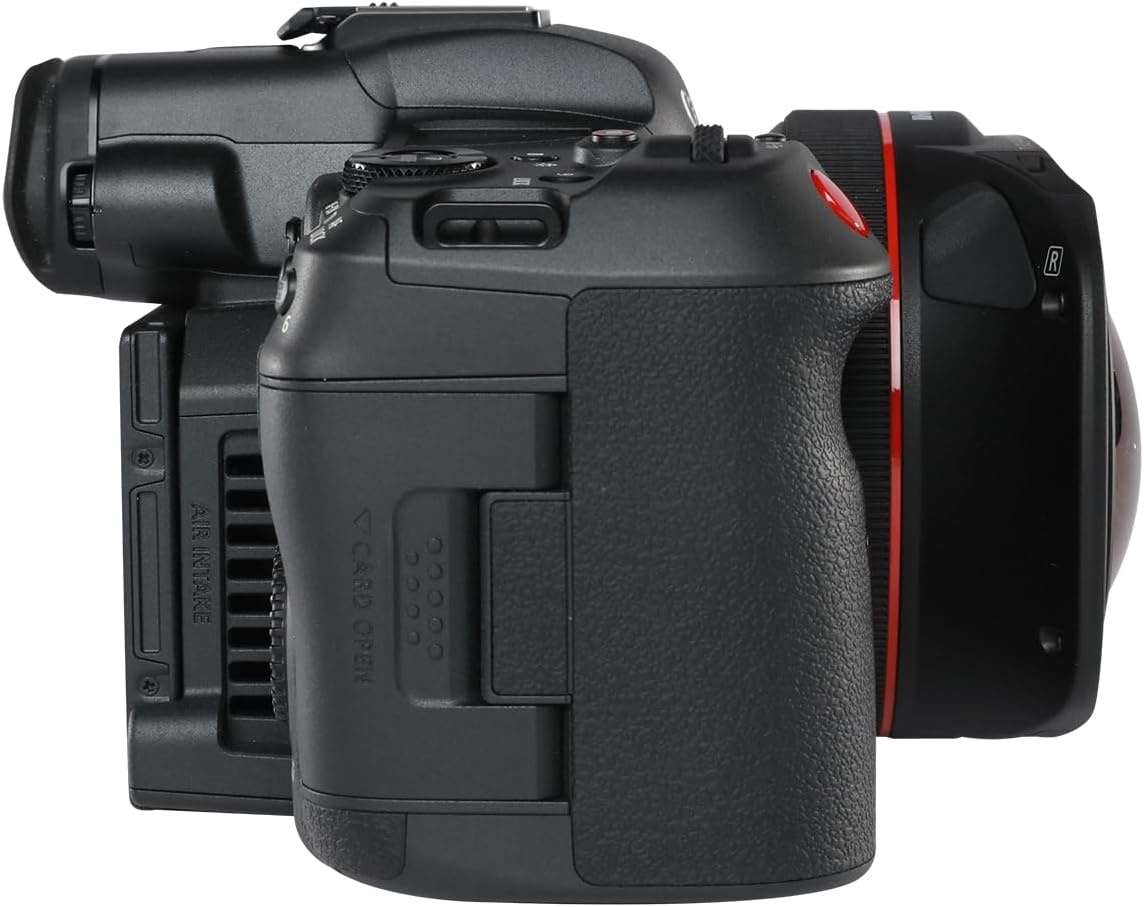 image:imageCanon EOS R5 C RF24105mm F4 L is USM Lens Kit 8K60P FF Sensor Pro CinemaPhoto Camera RF Mount Internal RAW 8K HDMI RAW Out 4K2K Oversampling Compact Lightweight Design Dual Pixel CMOS AFR5 C VR Content Creator Kit RF52mm F28 L Dual Fisheye Lens