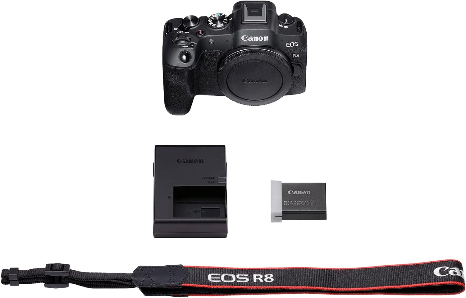 image:imageCanon EOS R8 Mirrorless Camera with RF 2450mm f4563 is STM Lens BlackEOS R8 Body Only