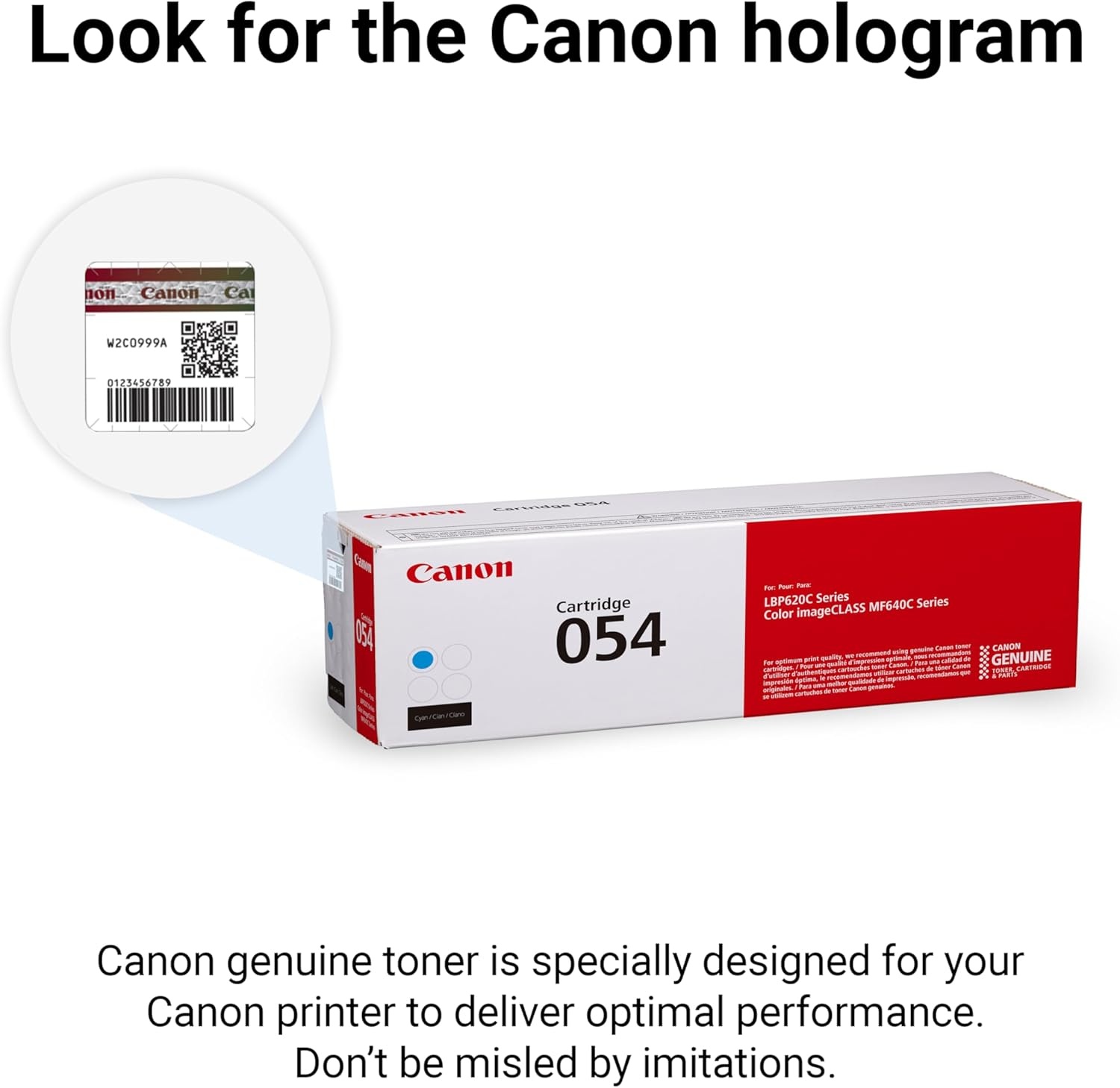image:imageCanon Genuine 054 Black Toner Cartridge Compatible with LBP622Cdw LBP623Cdw MF641Cdw MF642Cdw MF644CdwCyan