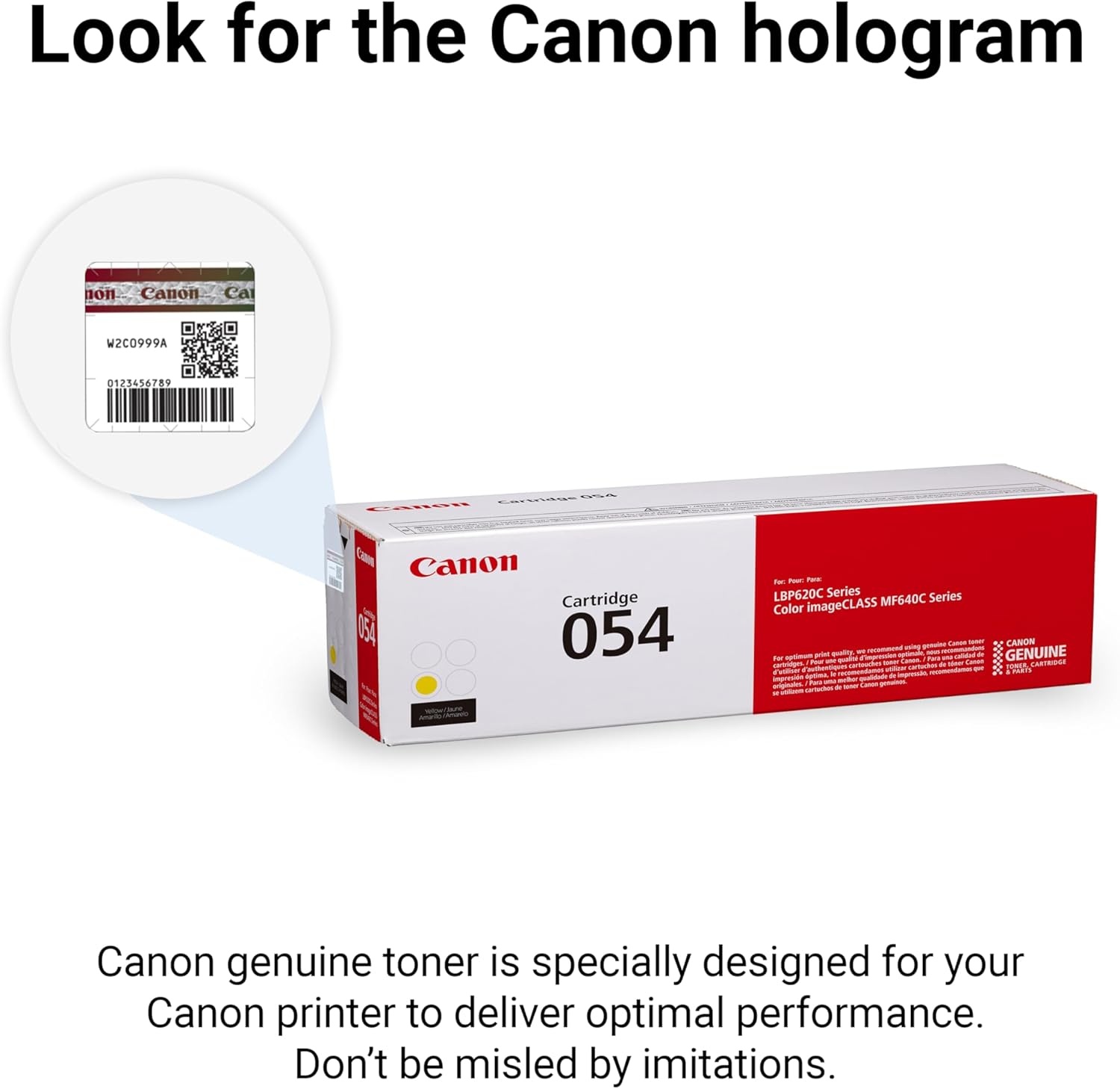 image:imageCanon Genuine 054 Black Toner Cartridge Compatible with LBP622Cdw LBP623Cdw MF641Cdw MF642Cdw MF644CdwYellow
