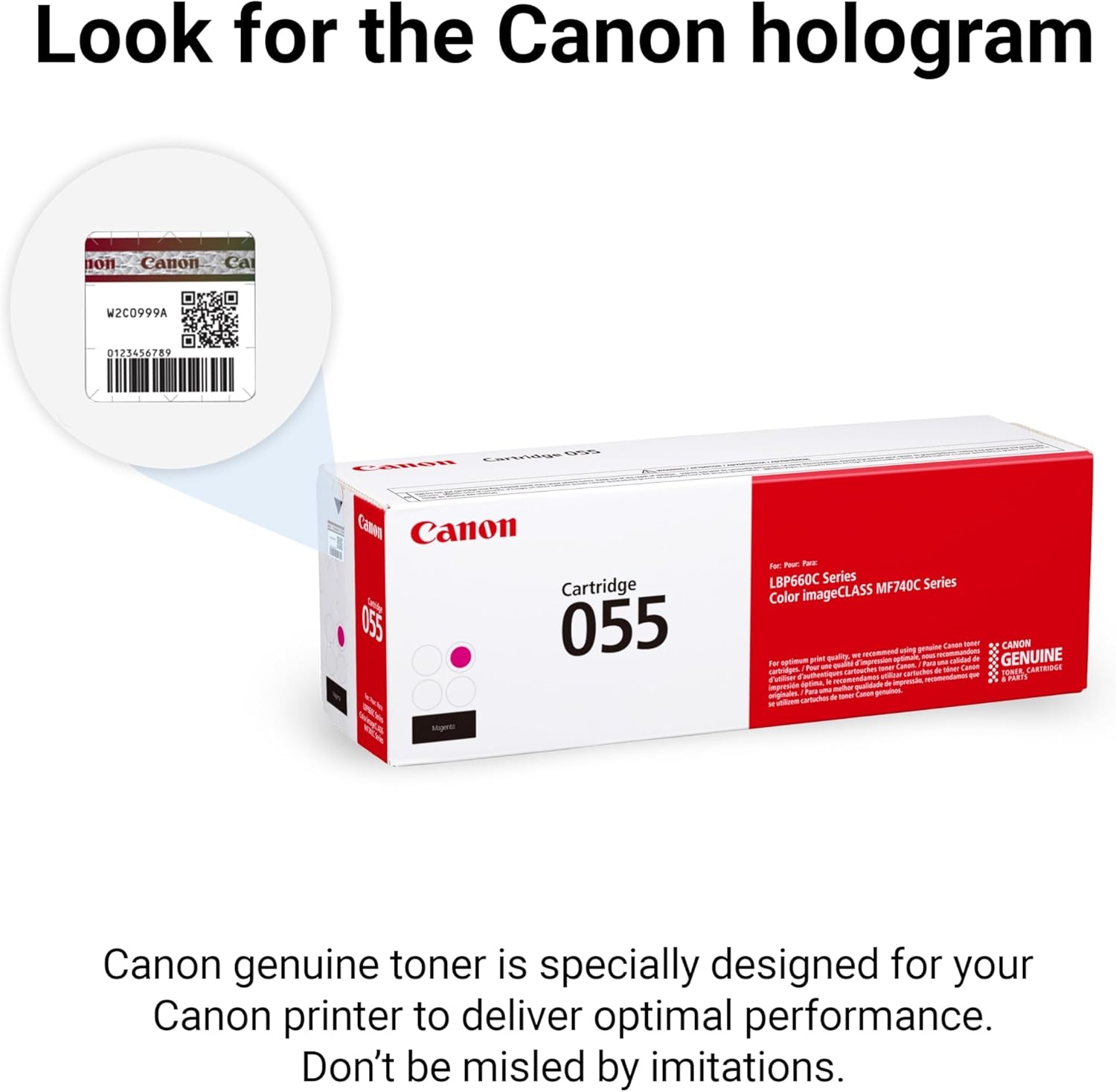 image:imageCanon Genuine 055 Yellow Toner Cartridge Compatible with LBP664Cdw MF741Cdw MF743Cdw MF745Cdw MF746CdwMagenta
