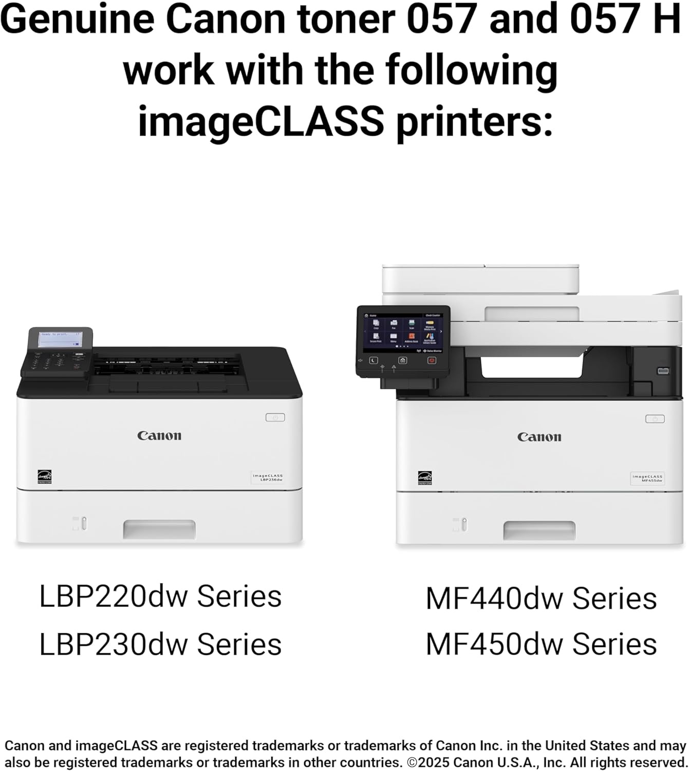 image:imageCanon Genuine 057 Black Toner Cartridge High Capacity Compatible with LBP220 Series LBP230 Series MF440 Series MF450 Series1 Pack